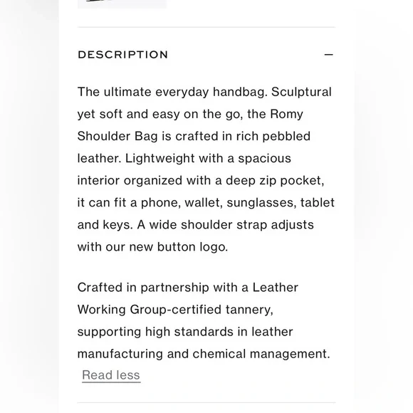 Authentic Tory Burch ROMY Black Shoulder Bag - Picture 11 of 16